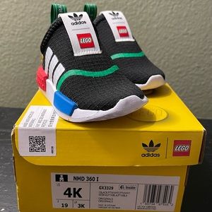 Adidas NMD 360 Infant X Lego Shoes Size US 4K / Black with Original box